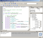 The debugger can even monitor serial I/O.