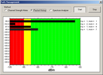 The standard radio configuration utility includes powerful path management tools which measure the signal strength of your radios.